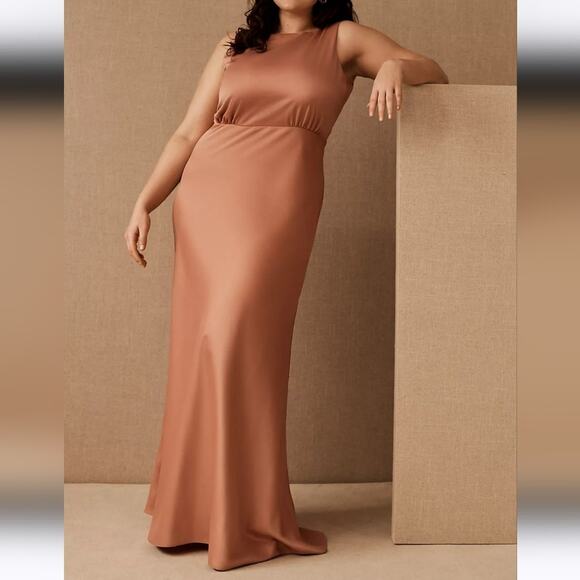 Sachin & Babi BHLDN Sedona Sunset Charmeuse Beckett Satin Maxi Dress 16 - Picture 1 of 16